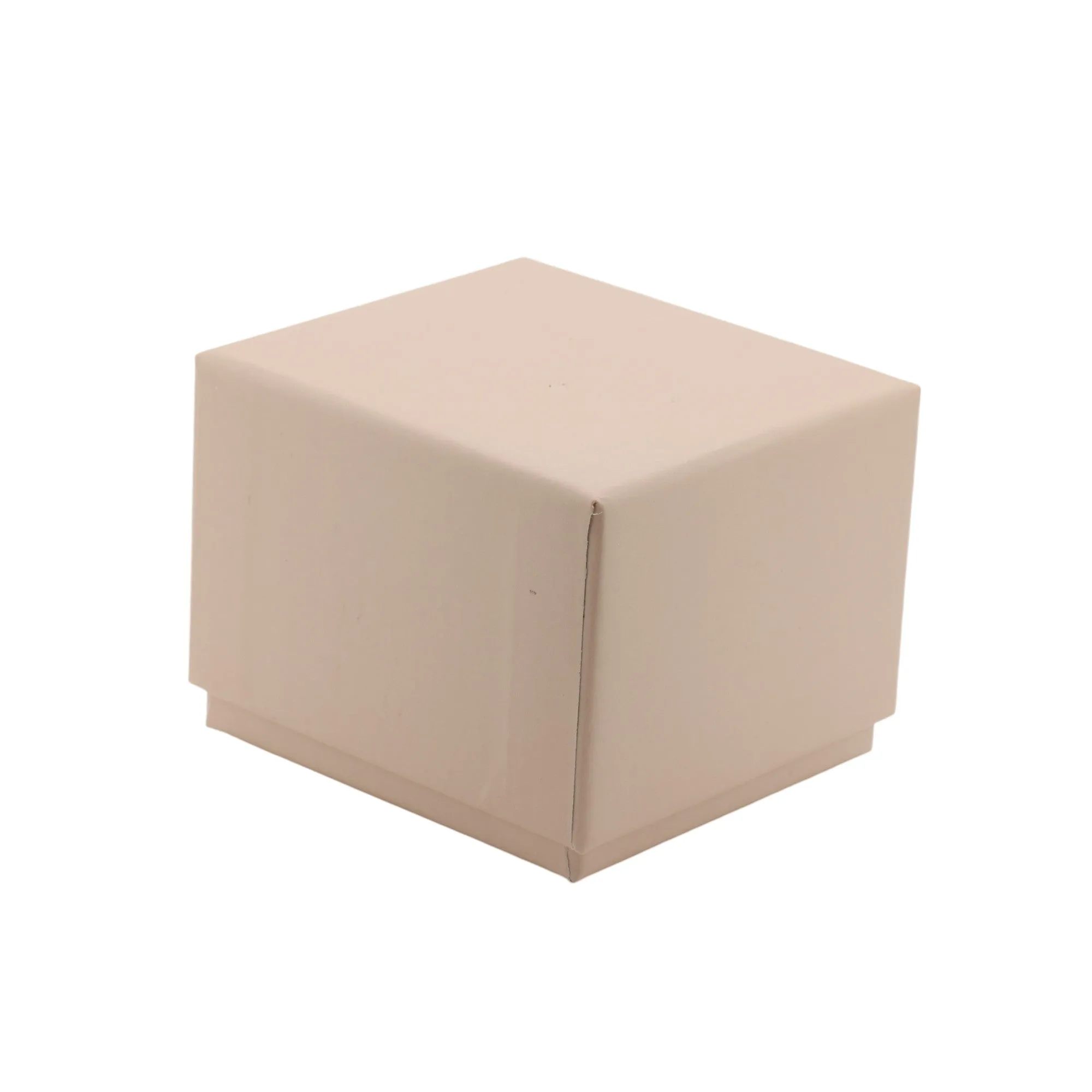 🆕📦 Matt Beige Box with Ring Slot & Outer Box. Inner Leatherette (Beige Outer, White Inner)