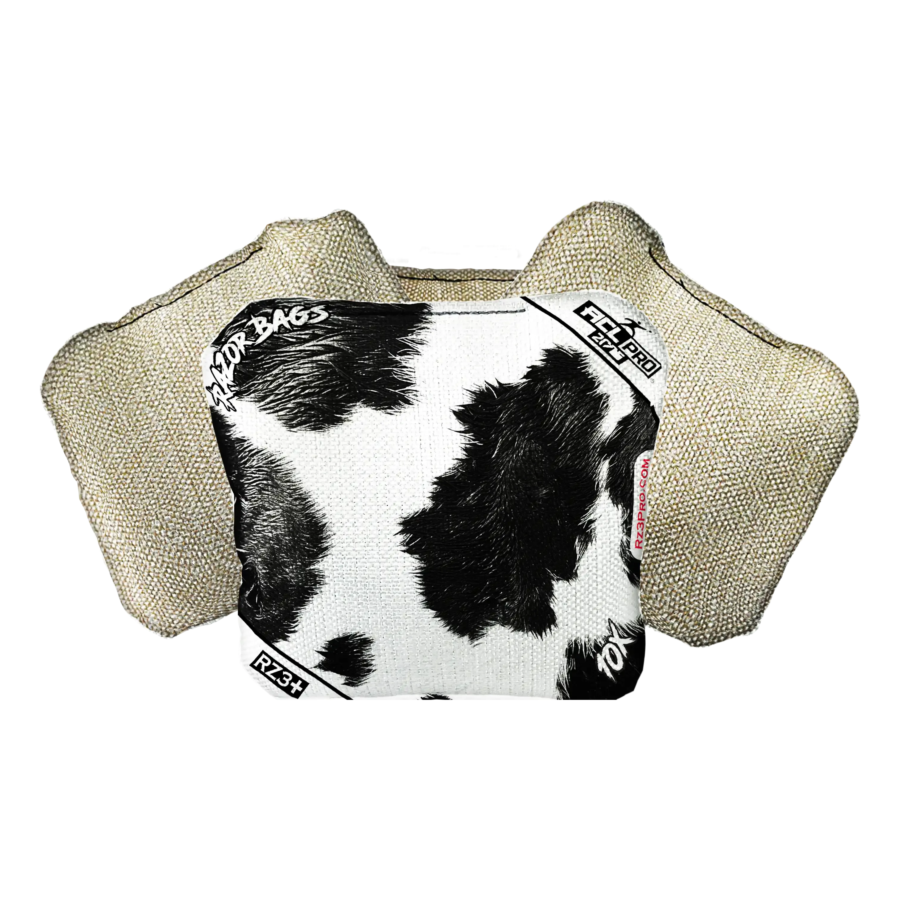 10X | Cow Print | ACL PRO Razor Cornhole Bags
