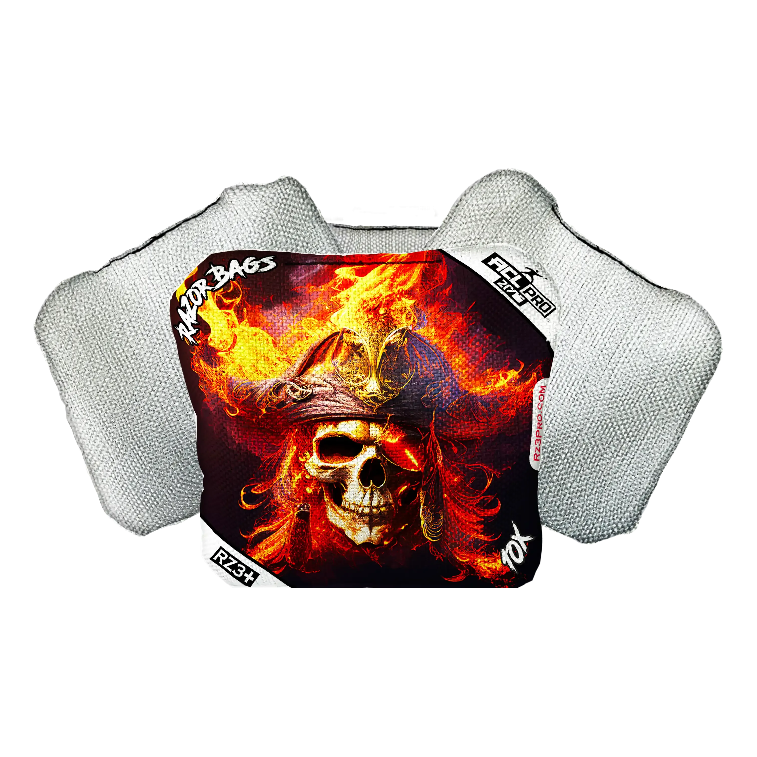 10X | Fire Pirate | ACL PRO Razor Cornhole Bags
