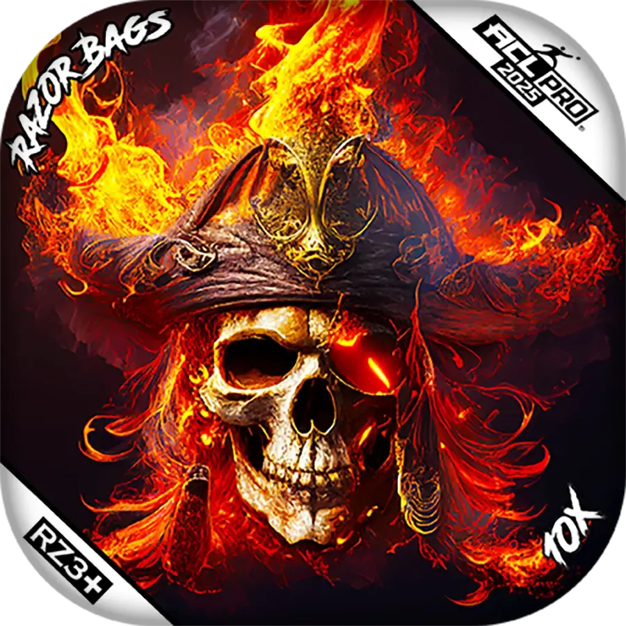 10X | Fire Pirate | ACL PRO Razor Cornhole Bags