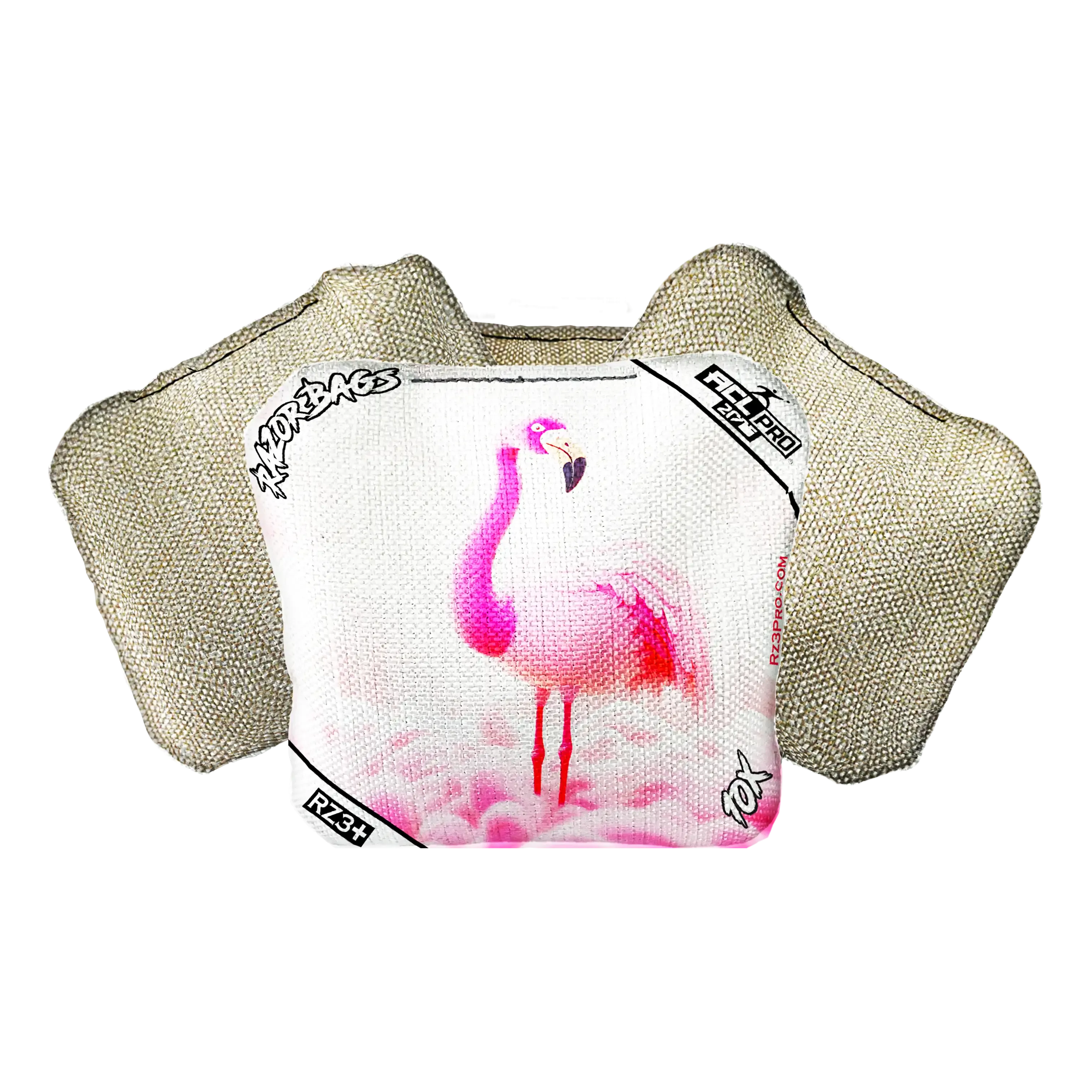 10X | Flamingo | ACL PRO Razor Cornhole Bags