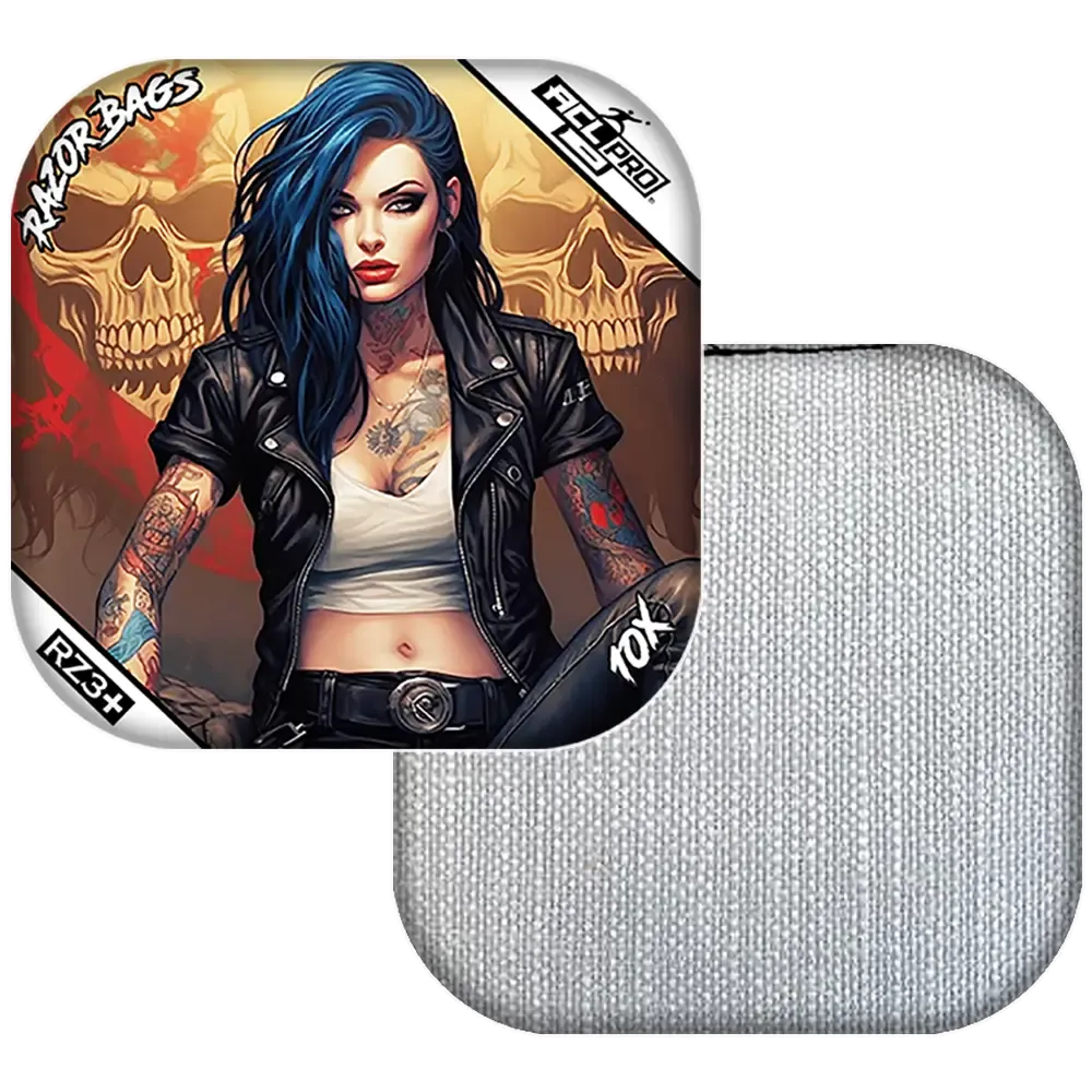 10X | Woman Skulls | ACL PRO Razor Cornhole Bags