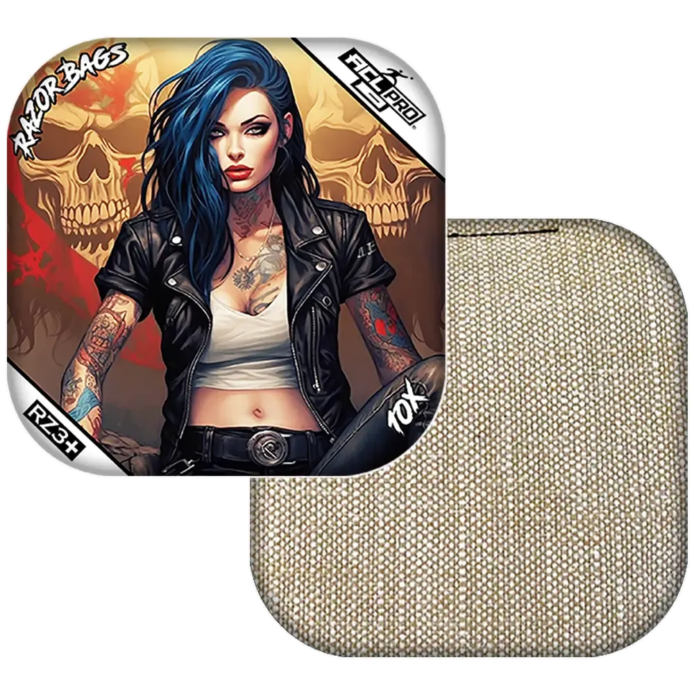 10X | Woman Skulls | ACL PRO Razor Cornhole Bags