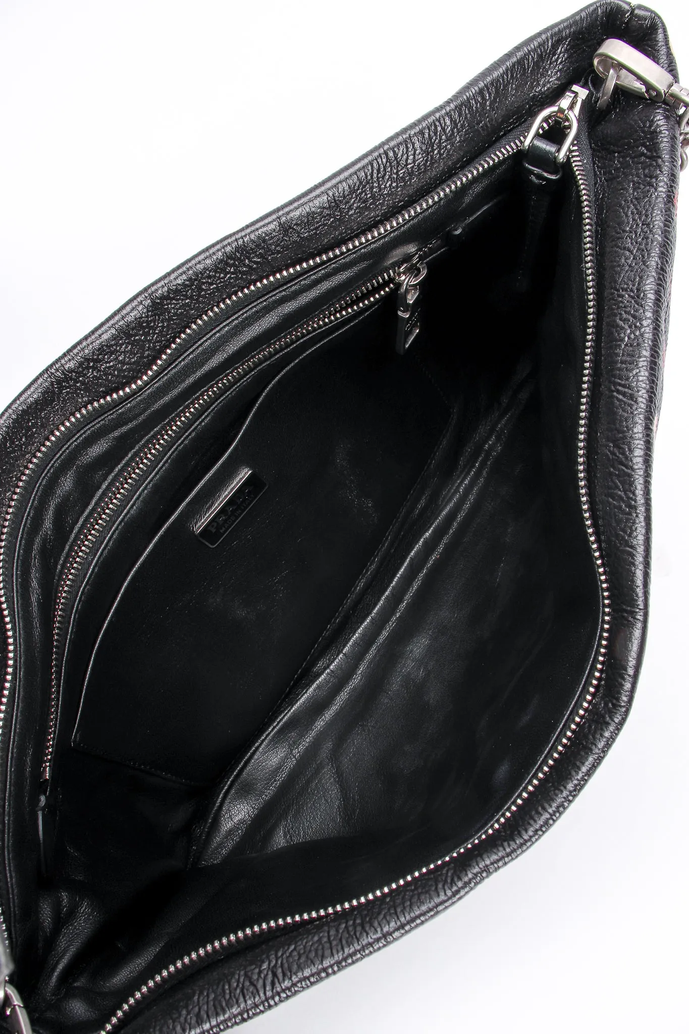 2018 A/W Lipstick Print Leather Clutch