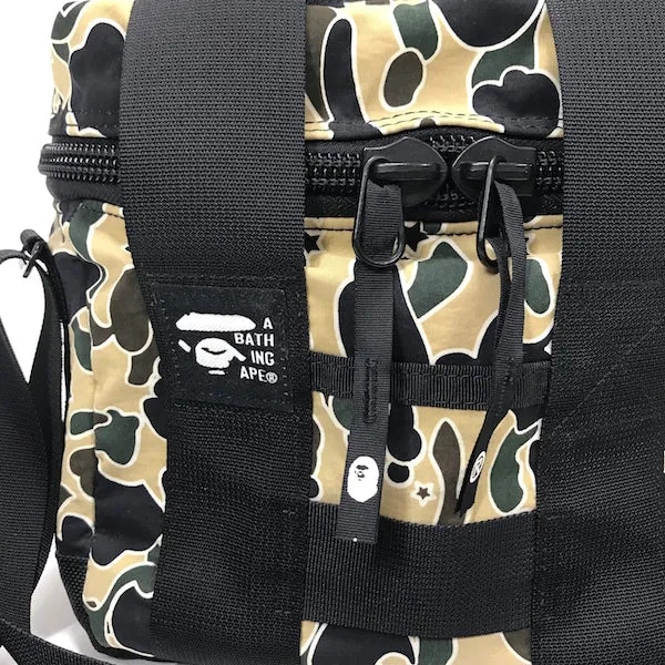 A Bathing Ape Bape Vintage Psyche Camo Shoulder Bag Yellow