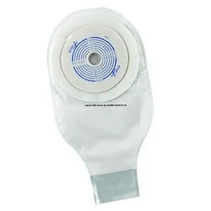 ActiveLife® One-Piece Durahesive® Skin Barrier, Pre-Cut Stoma Opening 1-3/8" (35mm), Drainable Pouch, Transparent 12" (30.5cm), Tail Clip - Box of 5