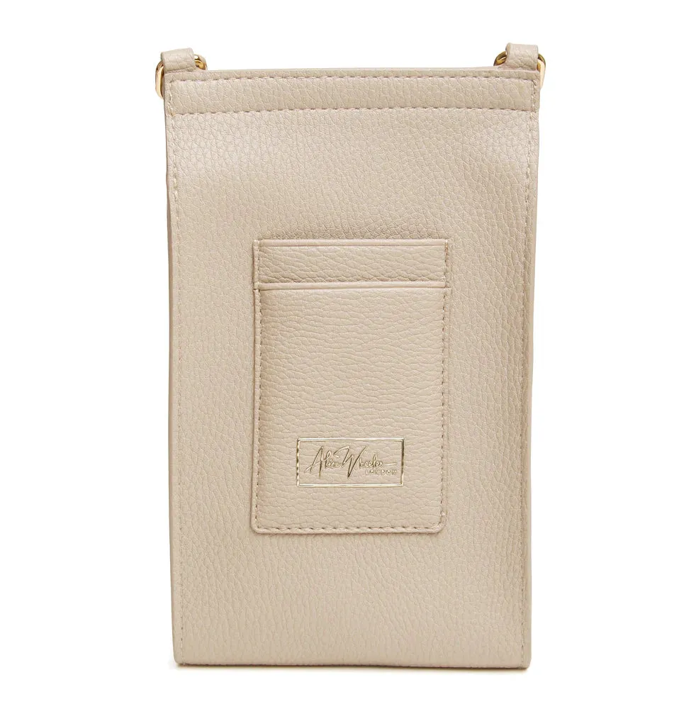 Alice Wheeler Mini Bloomsbury Cross Body Bag Stone