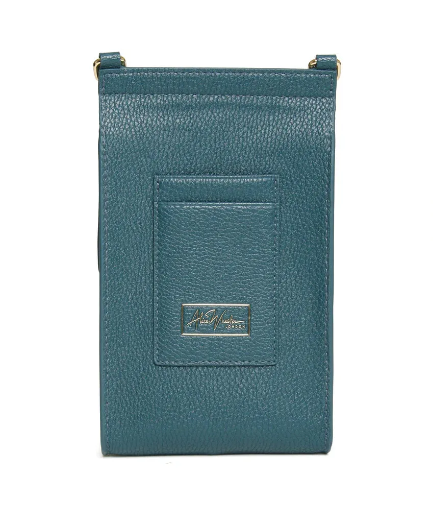 Alice Wheeler Mini Bloomsbury Cross Body Bag Teal