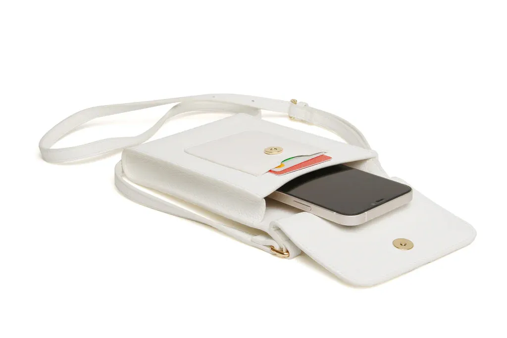 Alice Wheeler Mini Bloomsbury CrossBody Bag White