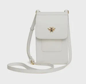 Alice Wheeler Mini Bloomsbury CrossBody Bag White
