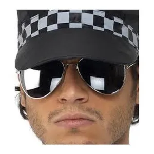 Aviator Specs, Mirror - Silver Mirror, Silver & Black