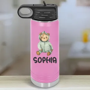 Baby Watercolor Personalized With Name Kids Water Bottle Tumblers