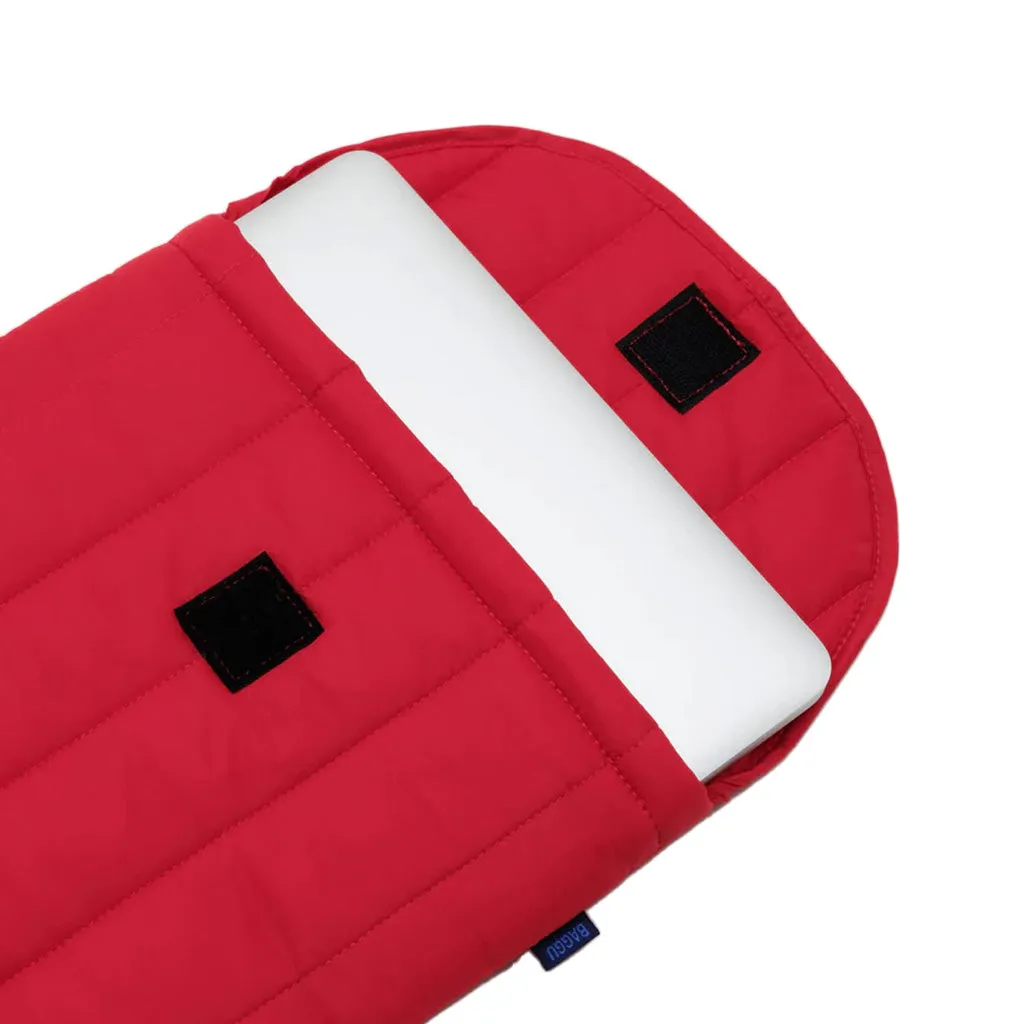 Baggu Puffy 16 inch Laptop Sleeve, Candy Apple