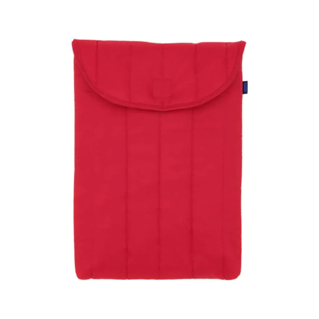 Baggu Puffy 16 inch Laptop Sleeve, Candy Apple