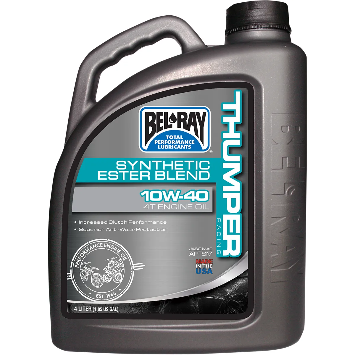 BEL-RAY Thumper Synthetic Blend 4T Oil - 10W-40 - 4 L 99520-B4LW