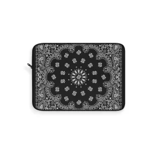 Black Bandana Laptop Sleeve