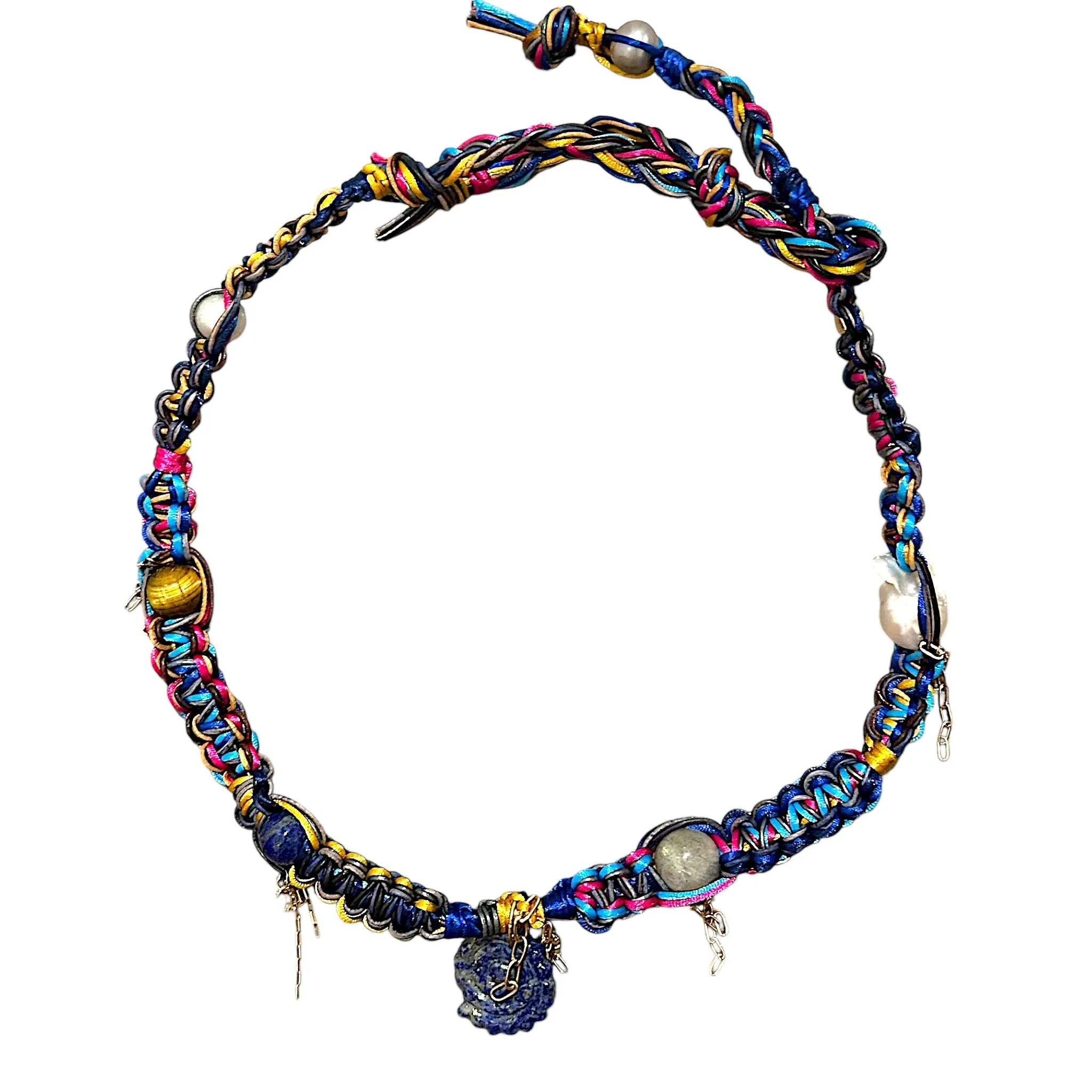 BLUE DREAM SEASHELL ROCKSTAR CHOKER