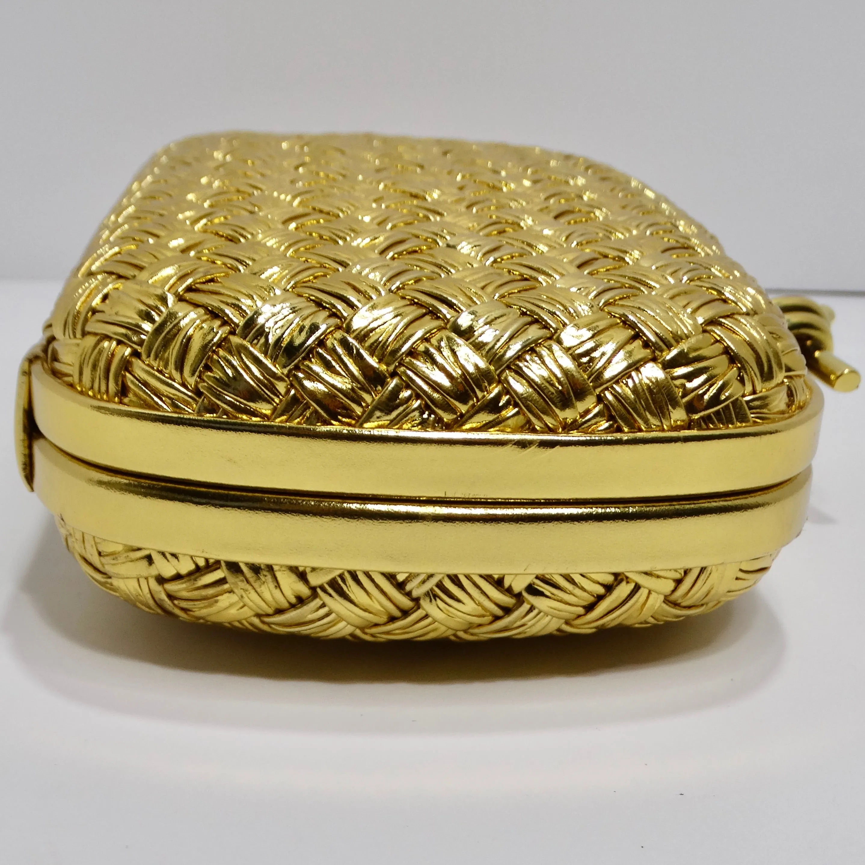 Bottega Veneta Plisse Knot Clutch