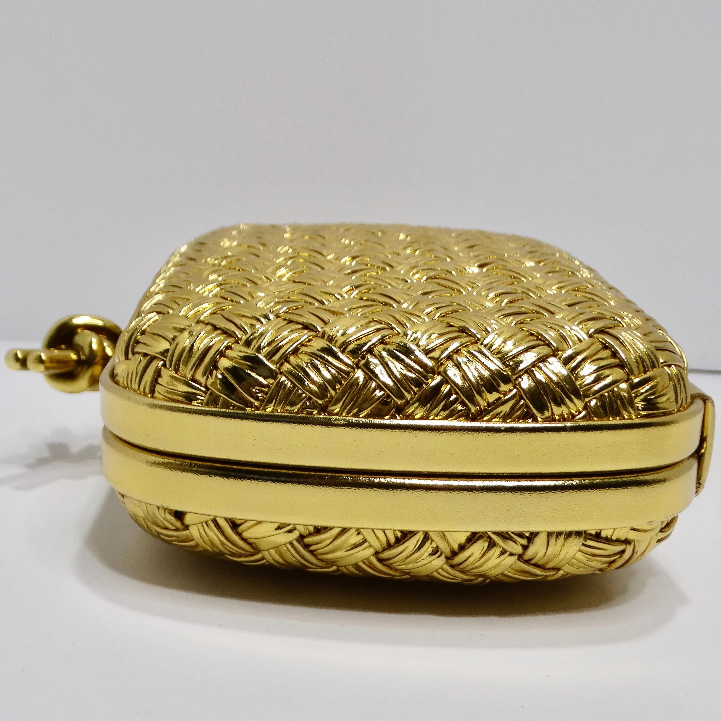 Bottega Veneta Plisse Knot Clutch