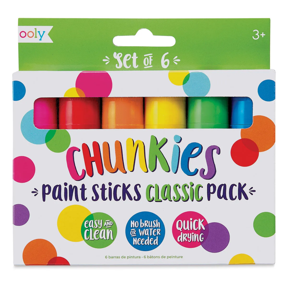 Chunkies Classic Paint Sticks - Set of 6