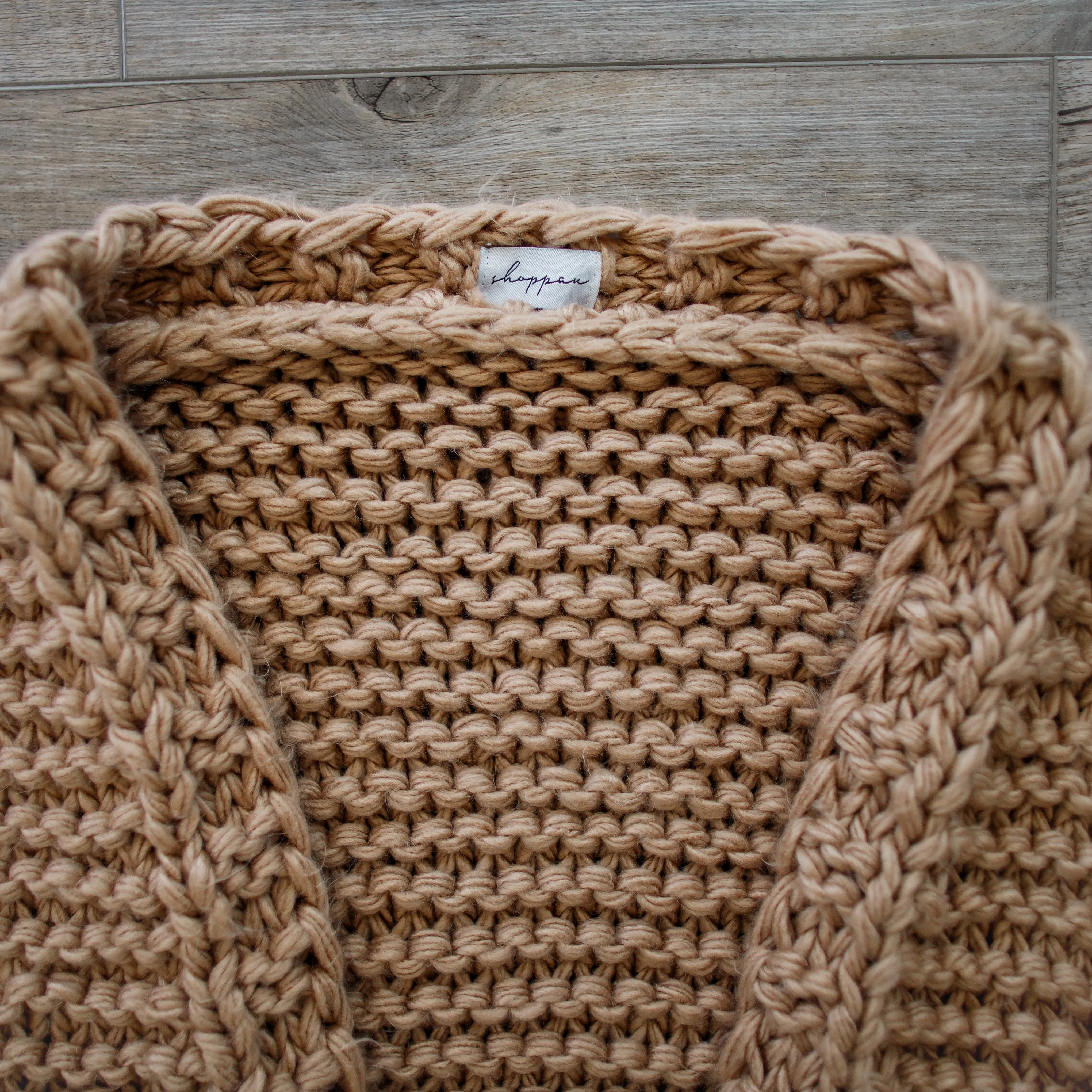 Chunky Knit Pom-Pom Sleeved Cardigan