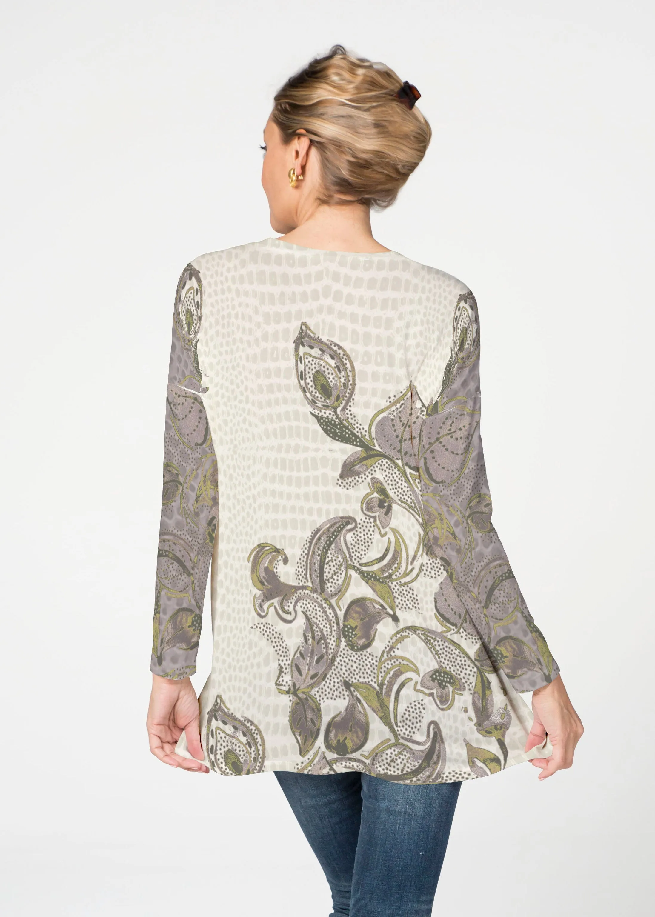Crocodile Vine (8066) ~ Slouchy Butterknit Top