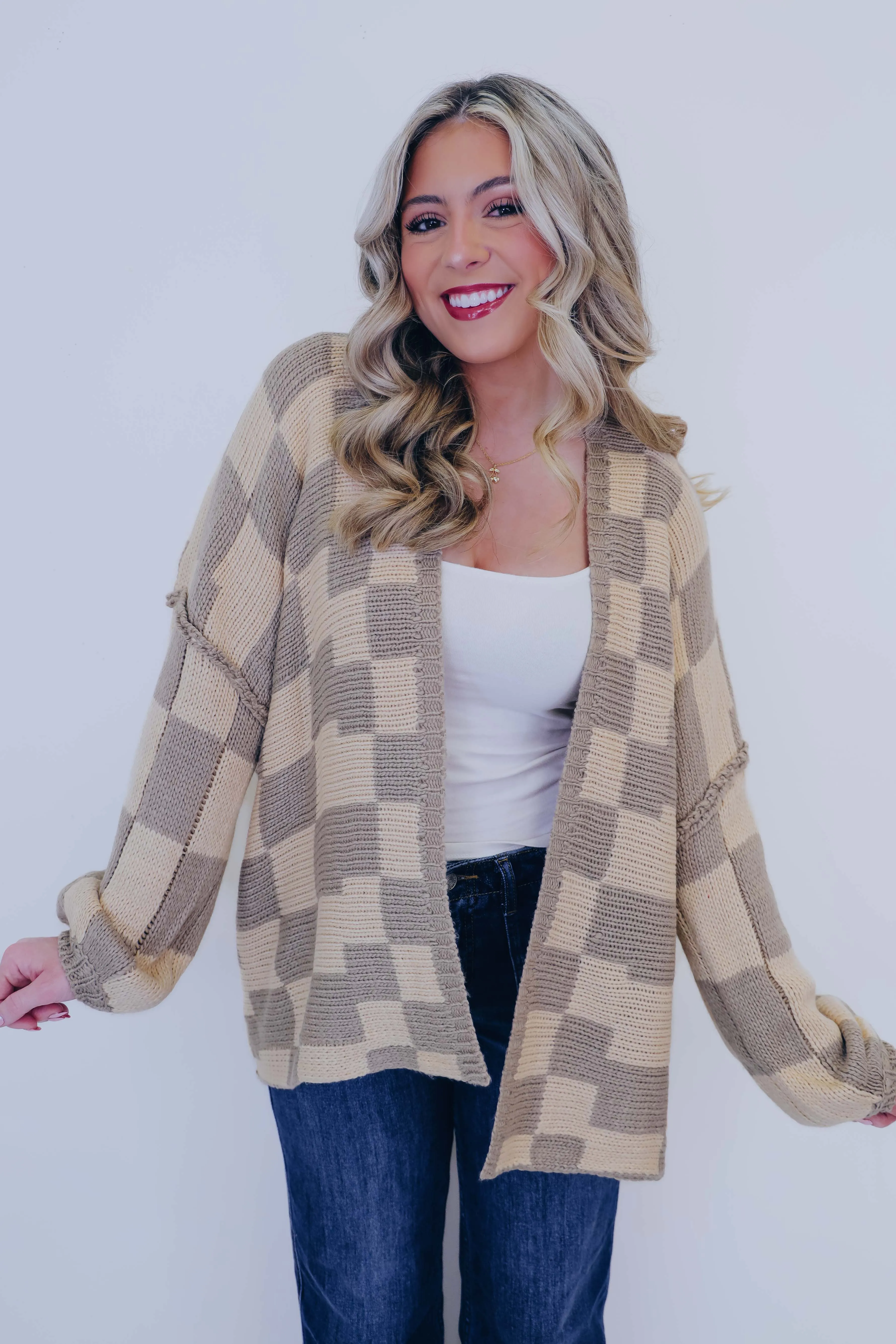 Crystal Cozy Open Front Cardigan