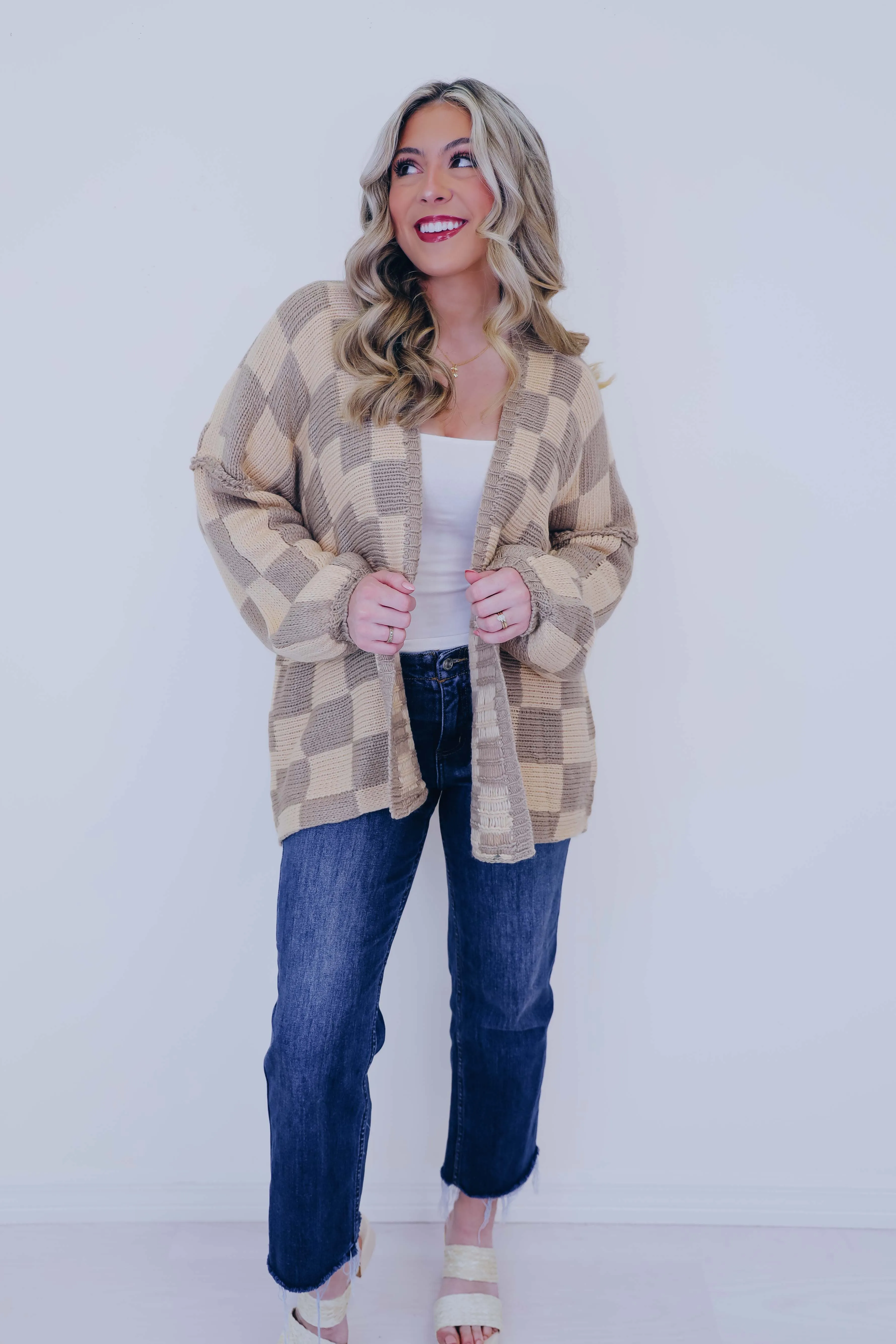 Crystal Cozy Open Front Cardigan
