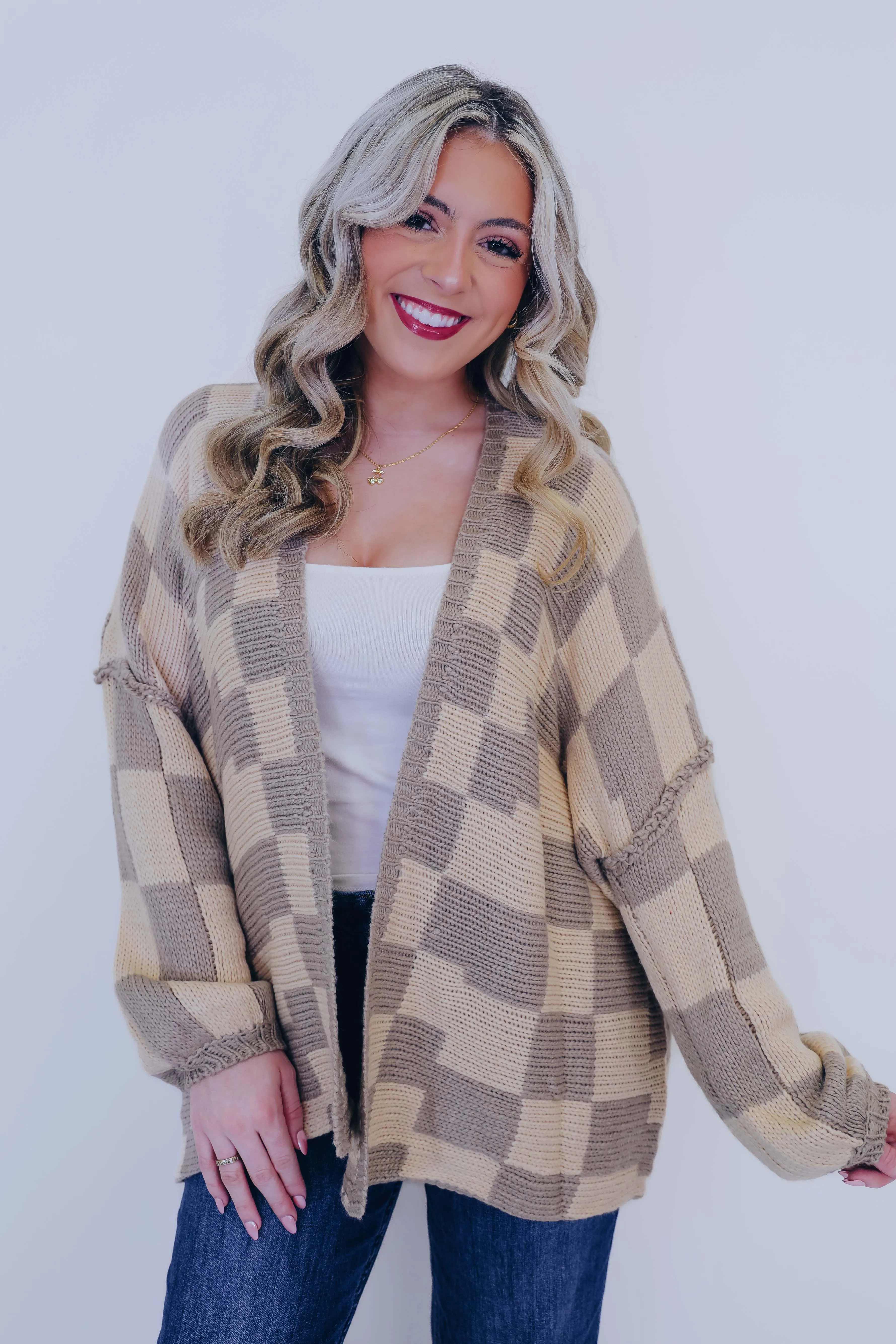Crystal Cozy Open Front Cardigan