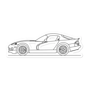 Dodge Viper 1st Gen Outline Sticker