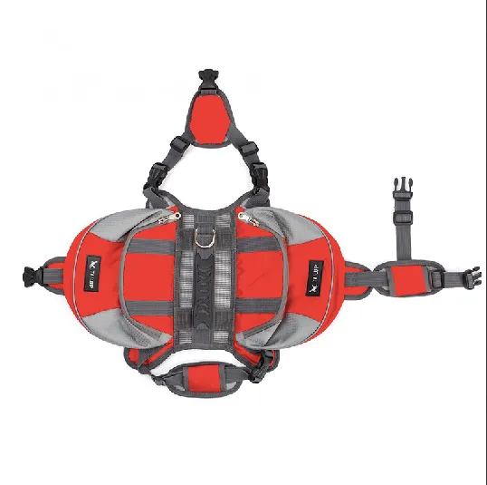 Dog Harness With Saddlebag Backpack