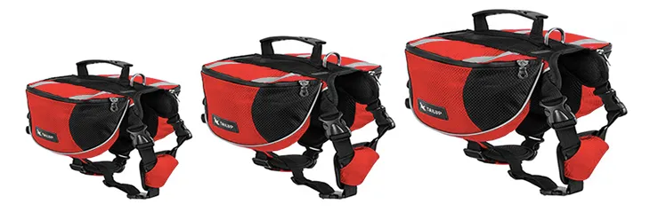 Dog Harness With Saddlebag Backpack