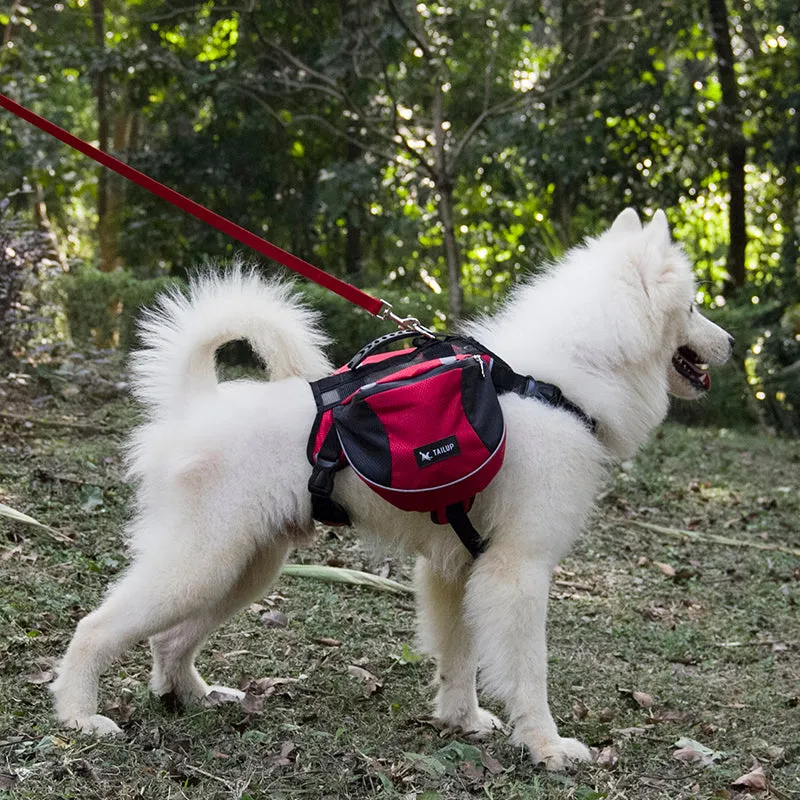 Dog Harness With Saddlebag Backpack