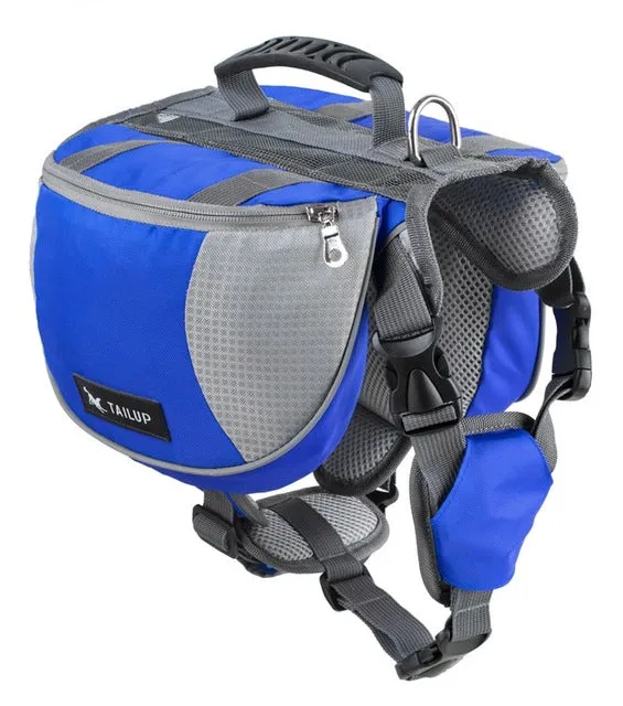Dog Harness With Saddlebag Backpack