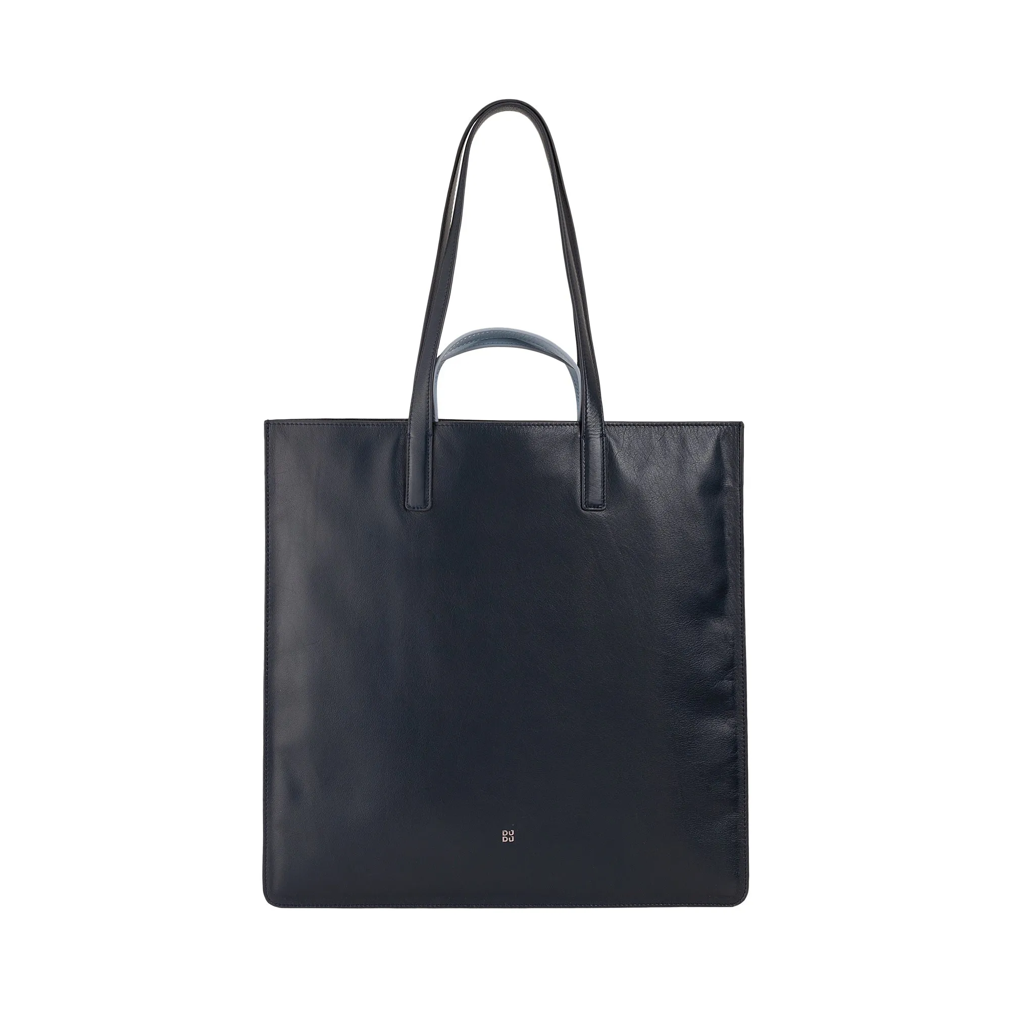 DUDU WOMEN SOFT WOMEN BAG, BAG Tote Shopping in colored leather, double handles, elegant shoulder bag, large handbag