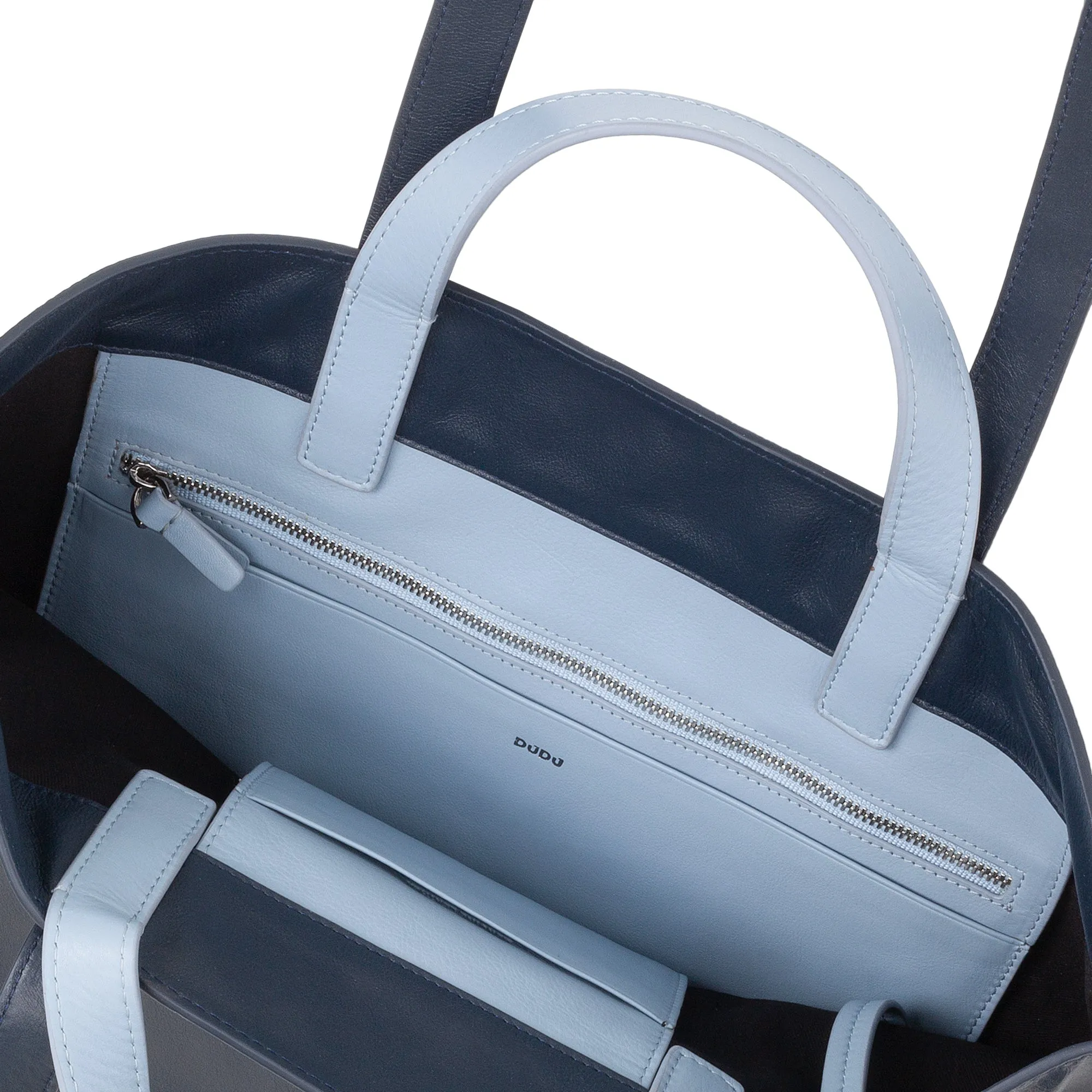DUDU WOMEN SOFT WOMEN BAG, BAG Tote Shopping in colored leather, double handles, elegant shoulder bag, large handbag