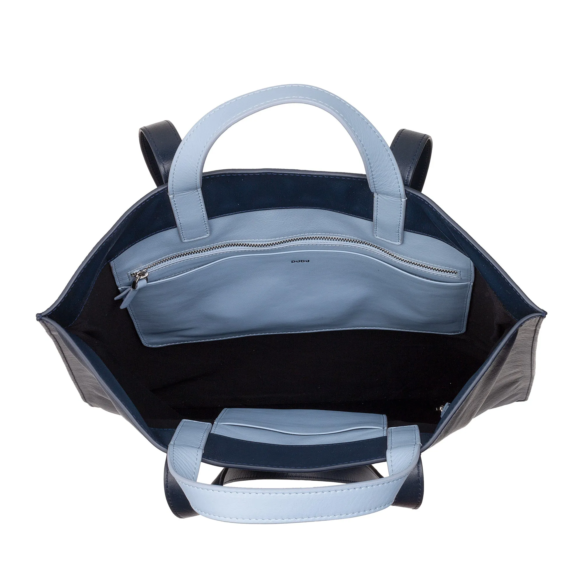 DUDU WOMEN SOFT WOMEN BAG, BAG Tote Shopping in colored leather, double handles, elegant shoulder bag, large handbag