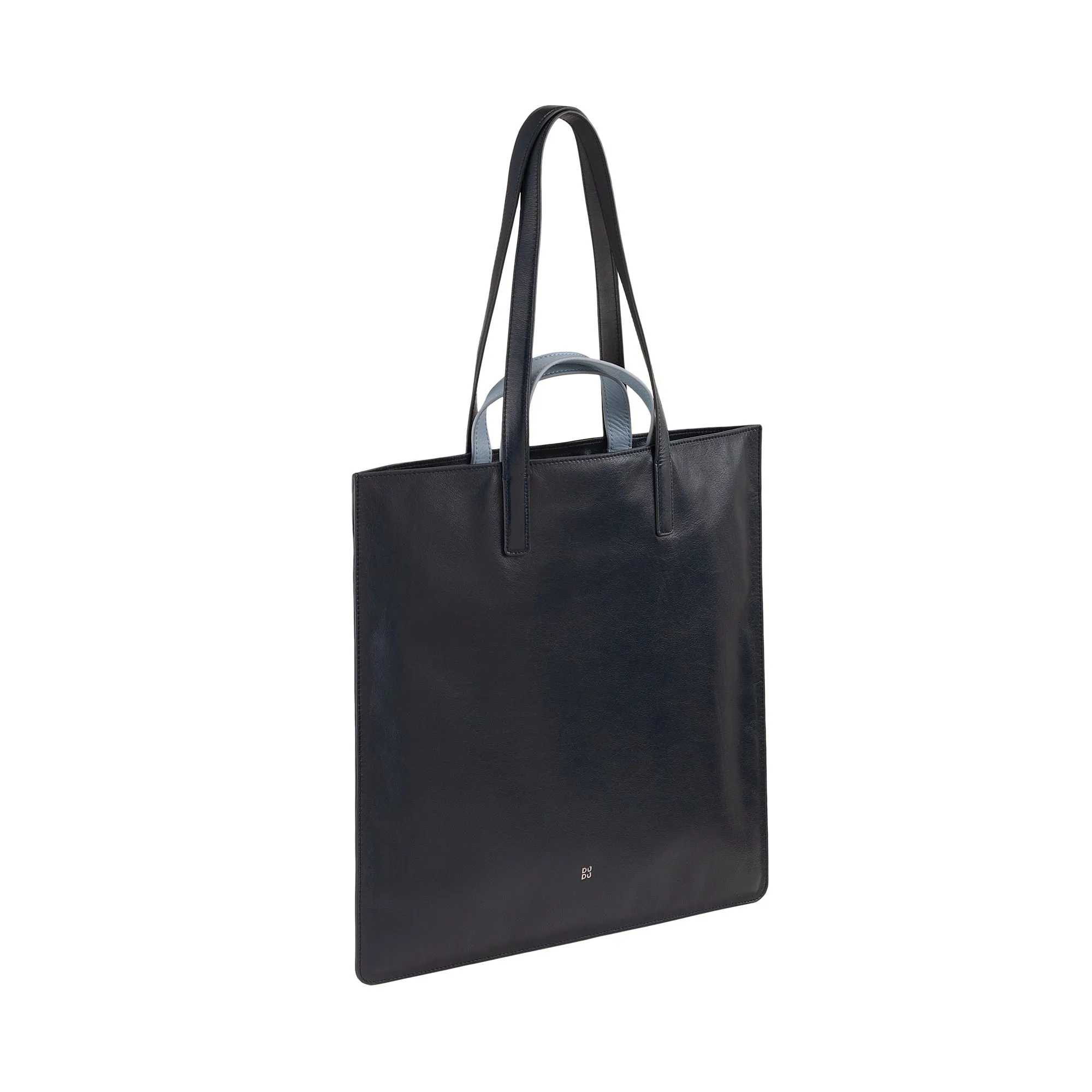 DUDU WOMEN SOFT WOMEN BAG, BAG Tote Shopping in colored leather, double handles, elegant shoulder bag, large handbag