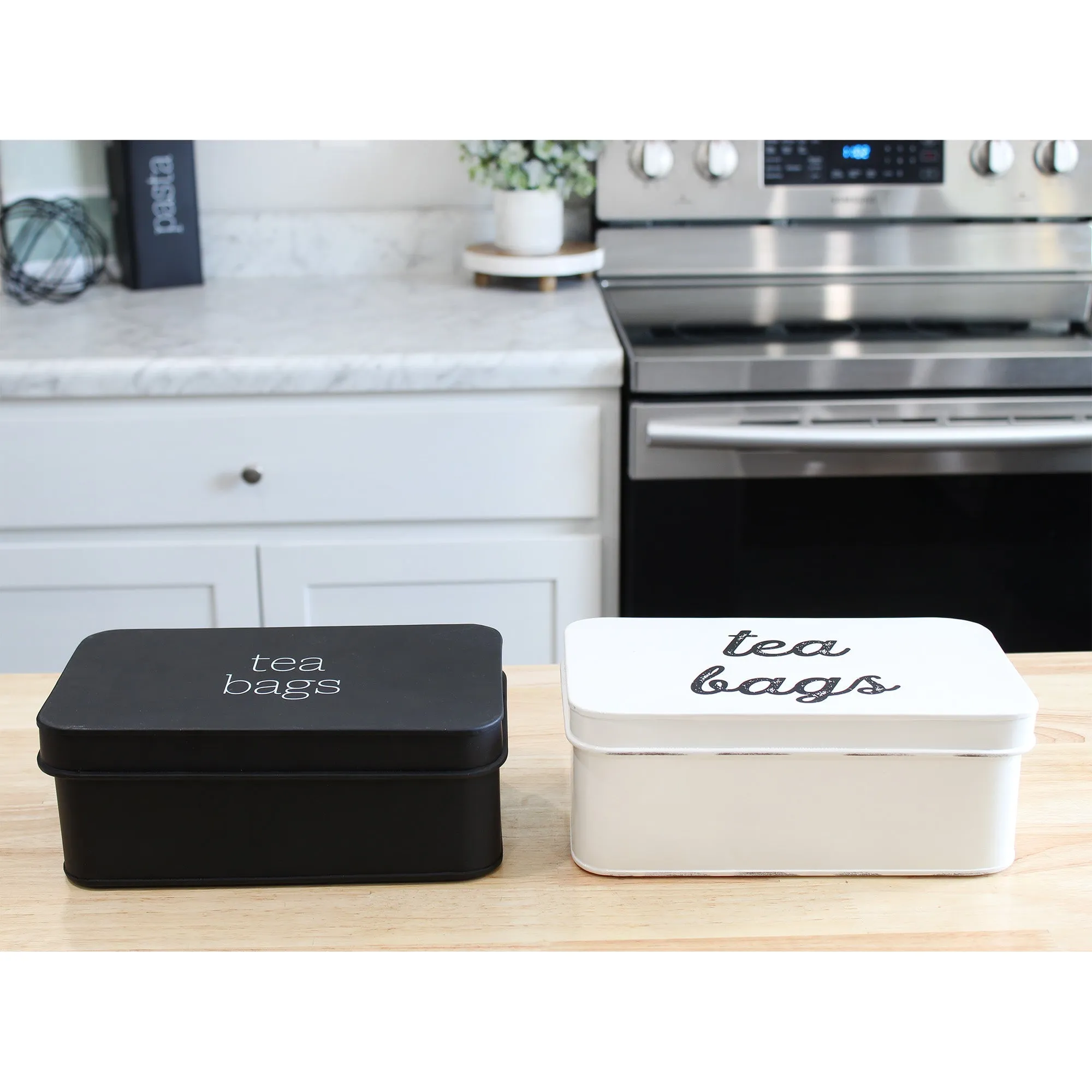 Enamelware Tea Bag Box
