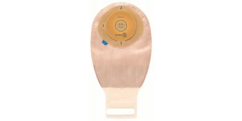 Esteem®  One-Piece Stomahesive® Skin Barrier, Moldable Stoma Opening 1-3/16" - 1-9/16" (30mm - 40mm), Drainable Pouch, Opaque with Easy-View Window 12" (30.5cm), Tail Clip - Box of 10