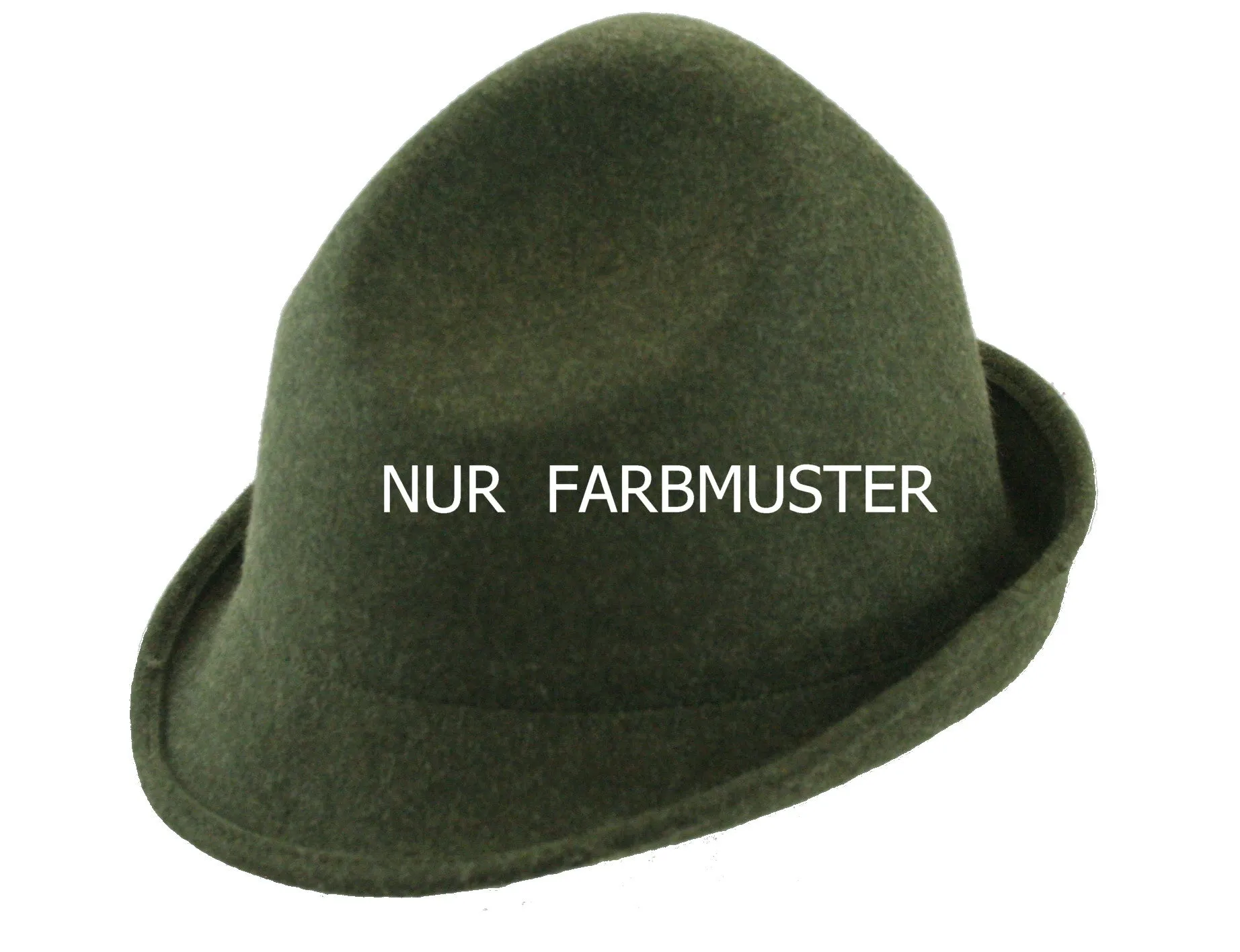 Faustmann Tricorn Hat 100% Wool Olive with garniture