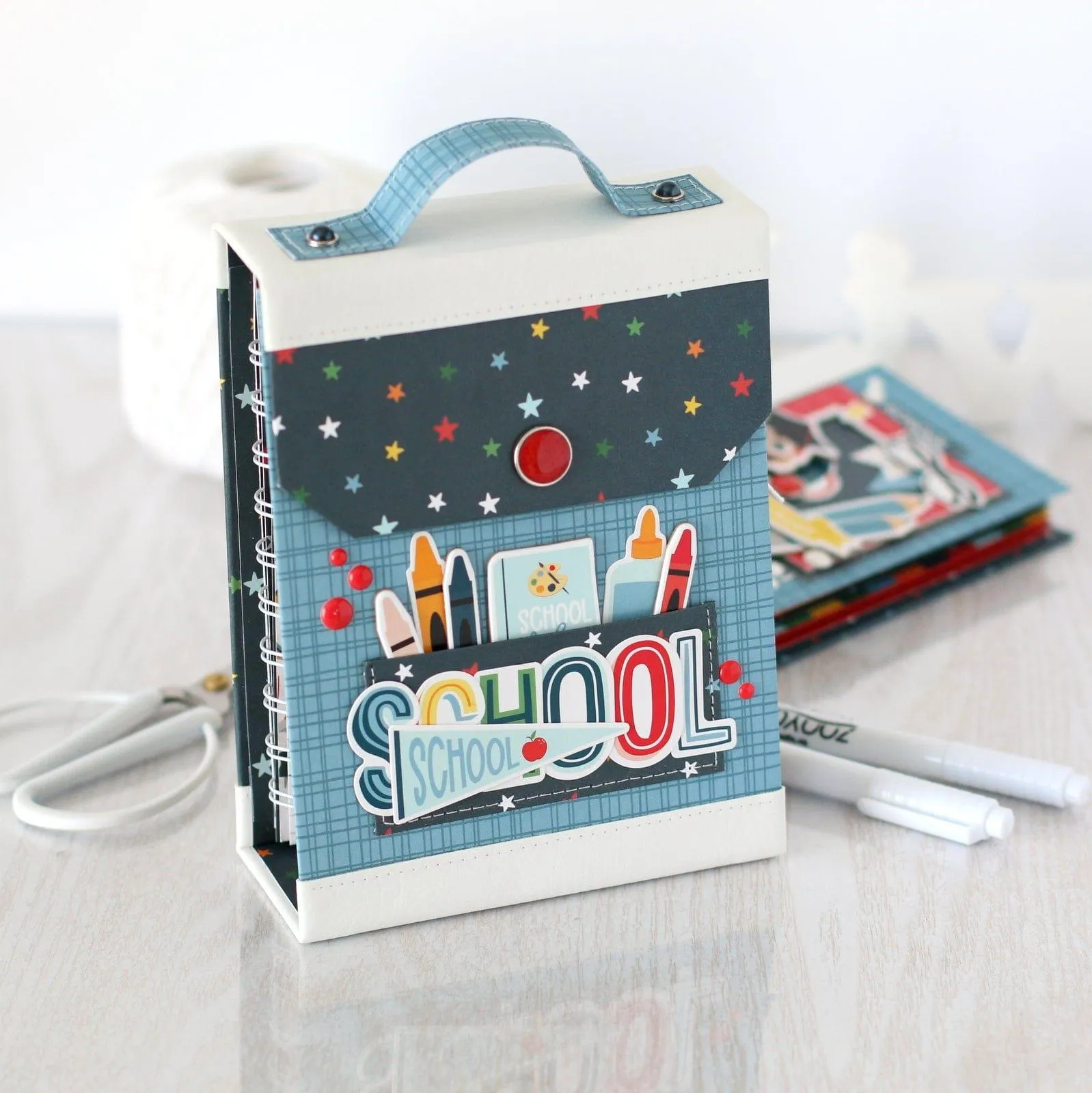 First Day of School Collection 4 x 7 Puffy Stickers Scrapbook Embellishments by Echo Park Paper