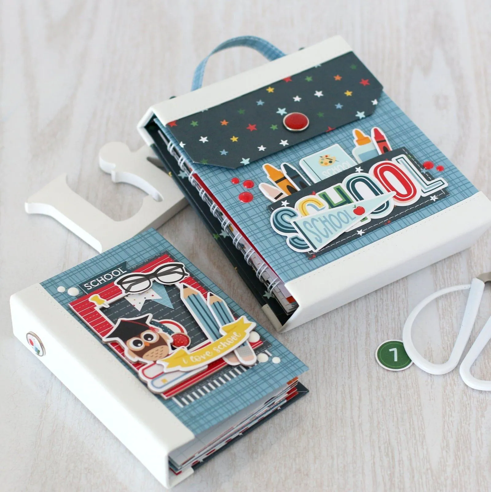 First Day of School Collection 4 x 7 Puffy Stickers Scrapbook Embellishments by Echo Park Paper