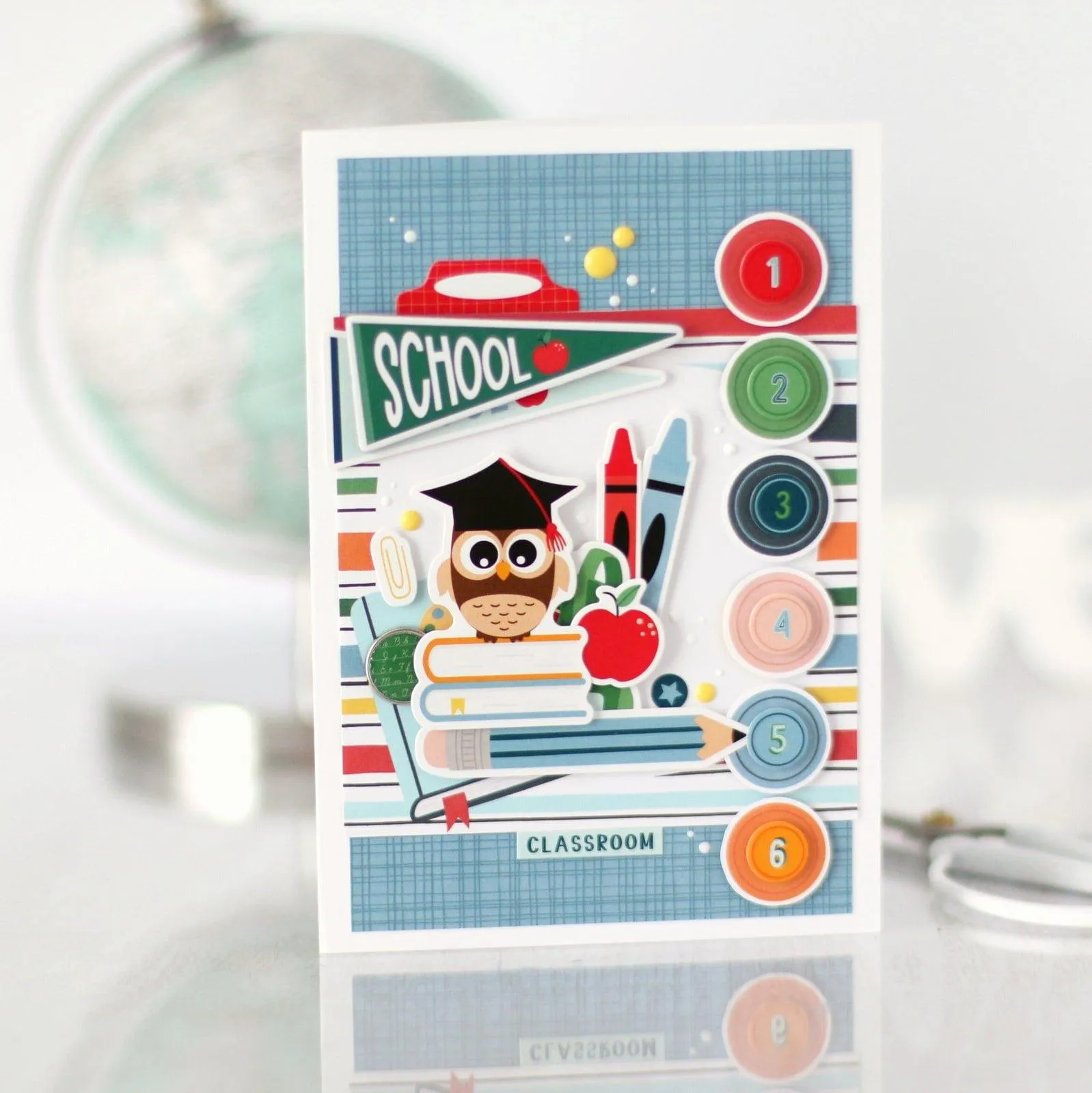 First Day of School Collection 4 x 7 Puffy Stickers Scrapbook Embellishments by Echo Park Paper