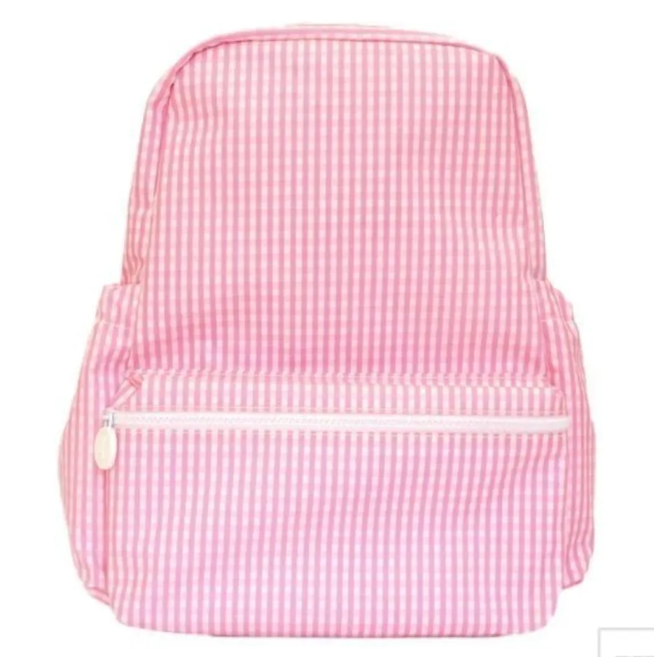 Gingham Coated Backpack