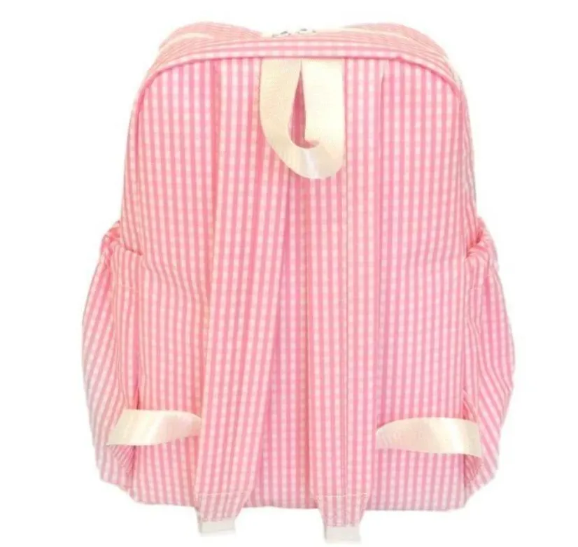 Gingham Coated Backpack