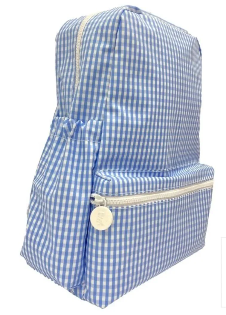 Gingham Coated Backpack
