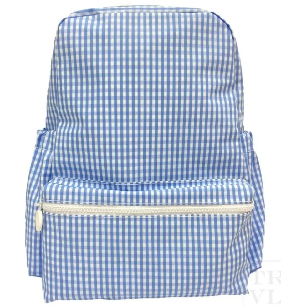 Gingham Coated Backpack