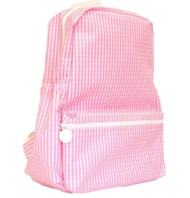 Gingham Coated Backpack