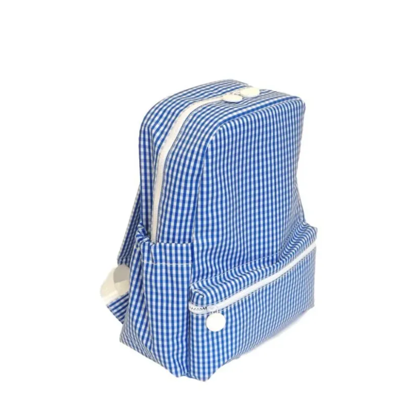 Gingham Coated Backpack